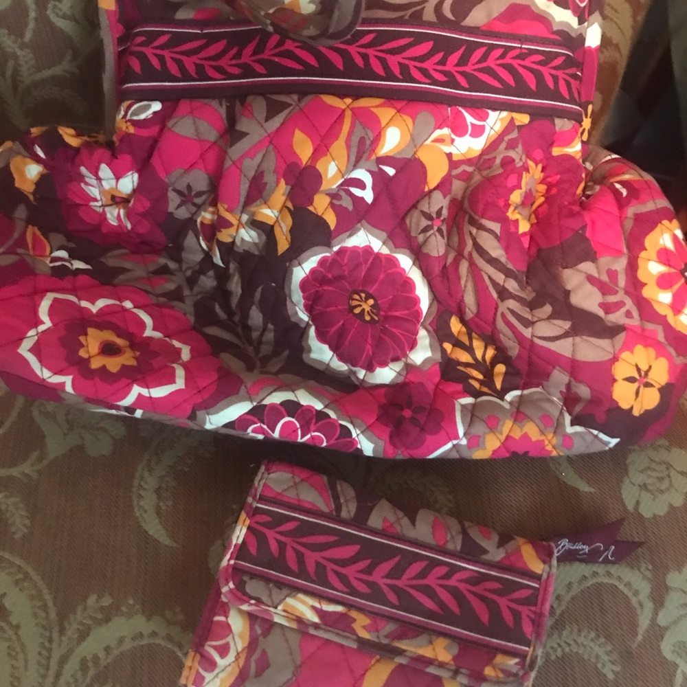 Vera Bradley purse and matching wallet